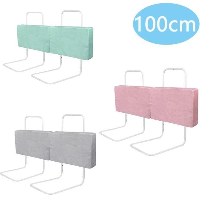 Barandilla de cama ajustable LARS360 de 100 cm para cuna, ideal para camas infantiles. Se puede combinar libremente, desmontar y lavar.