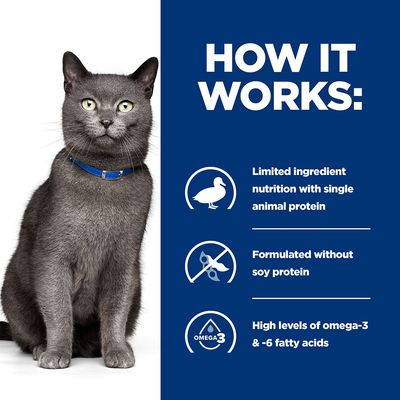 Hill's Prescription Diet Feline d/d Foderfølsomheder - And & Grønne Ærter