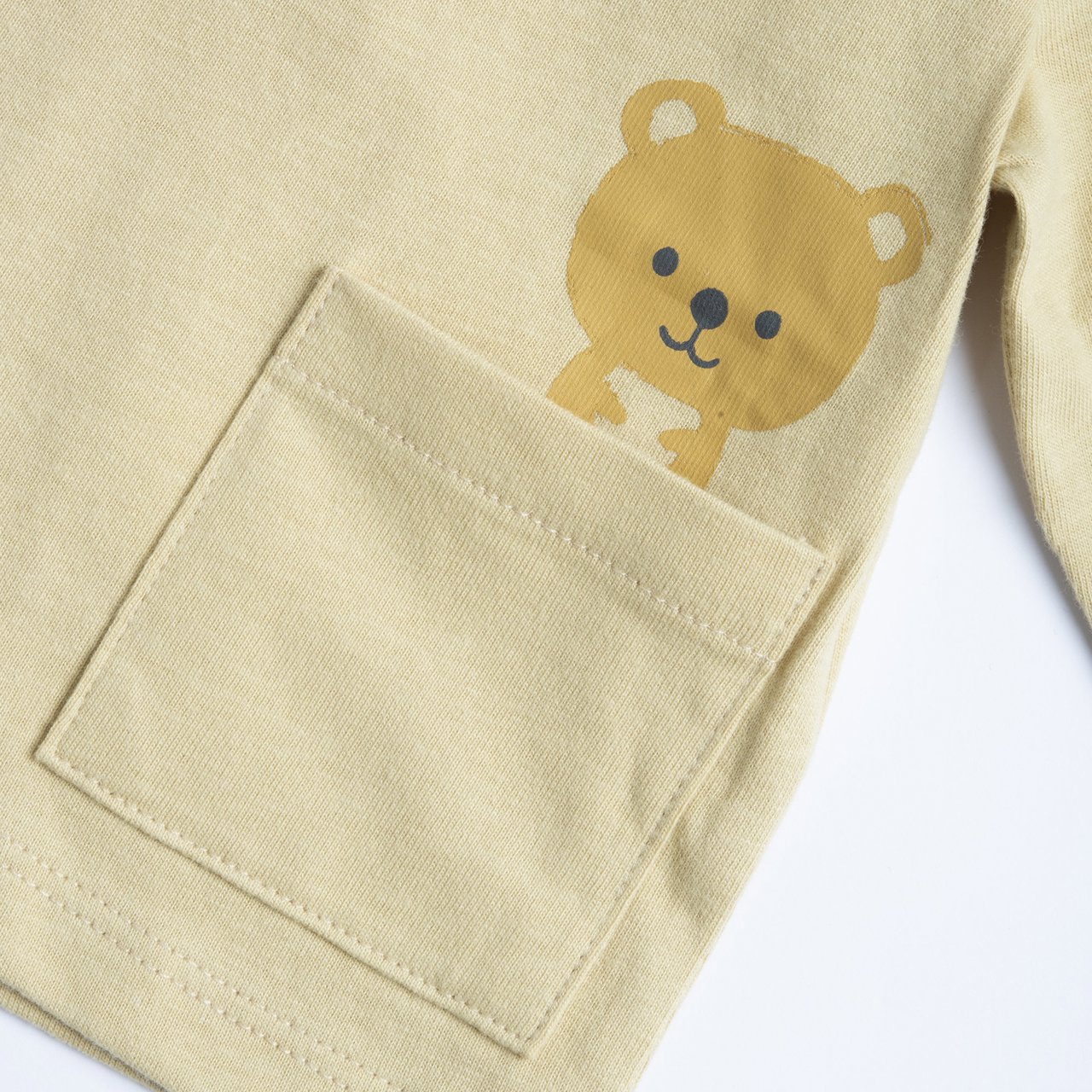 T-shirt met zakje en details van een kitten