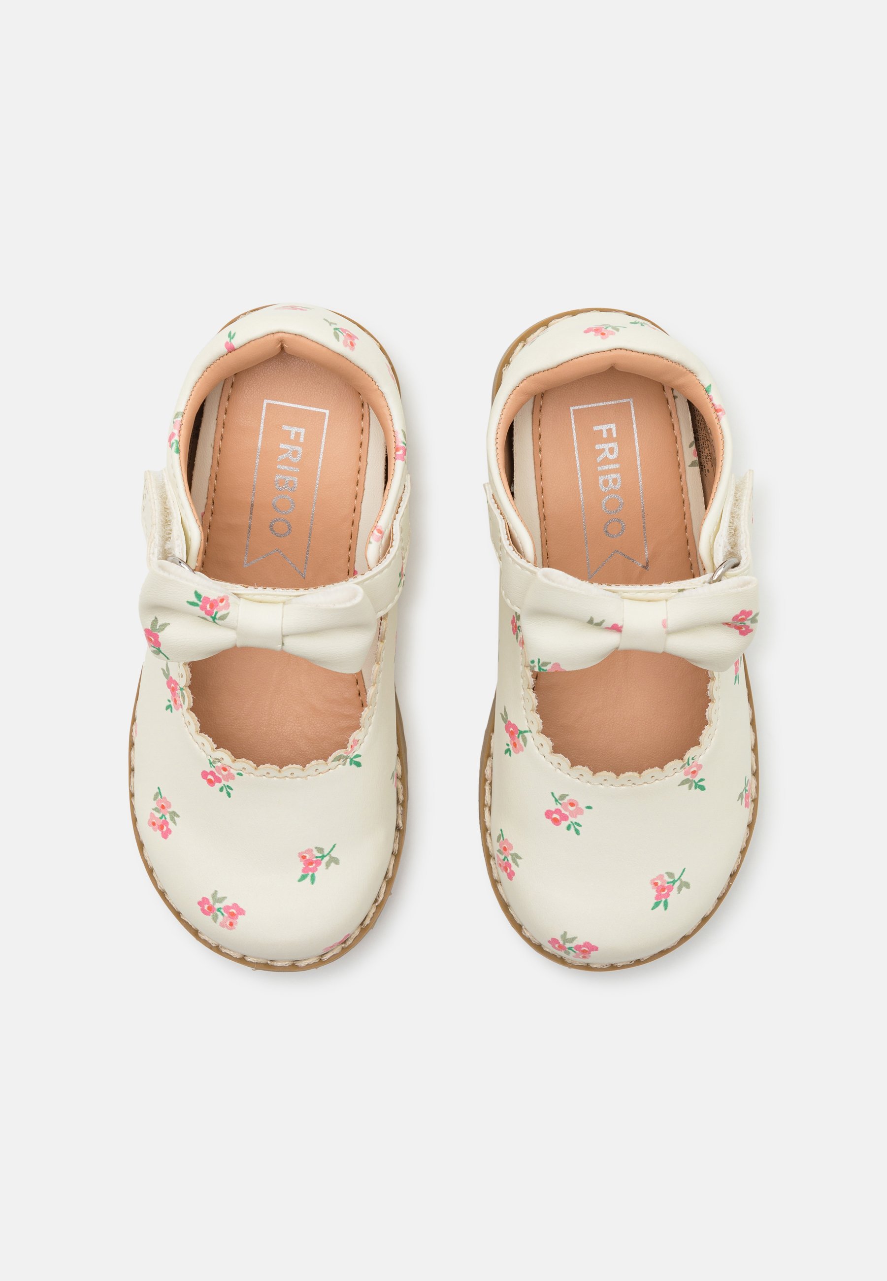 Ballerines Friboo à bride cheville - blanches