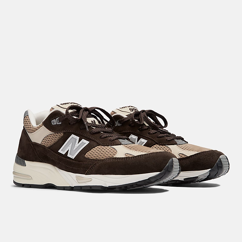 Homme Made in UK 991v1 Finale - Delicioso com Silver Mink e Oyster Grey