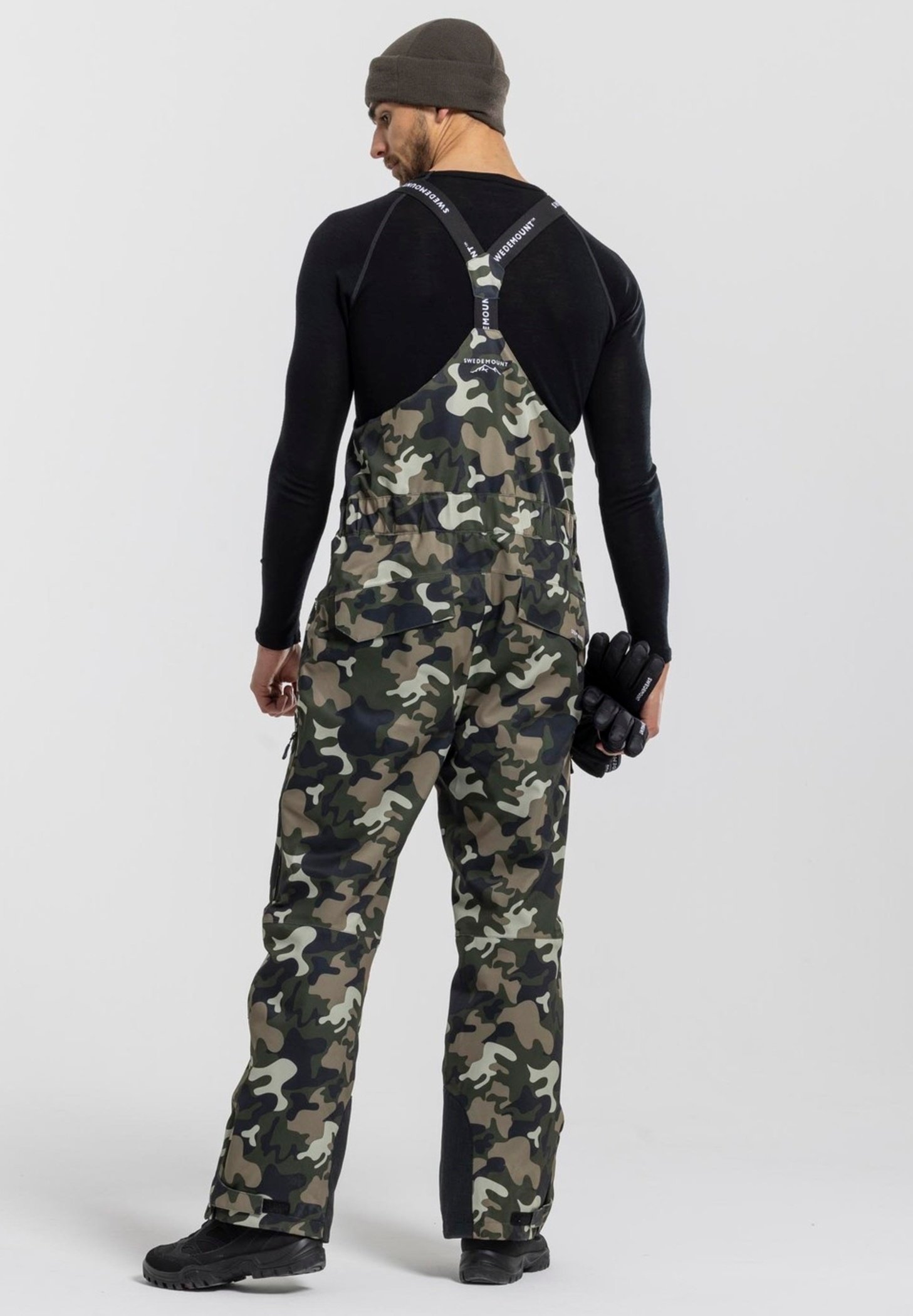 Swedemount ST. ANTON - Pantaloni da snowboard - mimetica verde