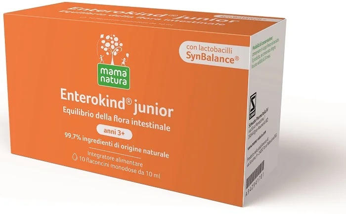 Enterokind Junior Darmsupplement, 10 flesjes voor eenmalig gebruik.