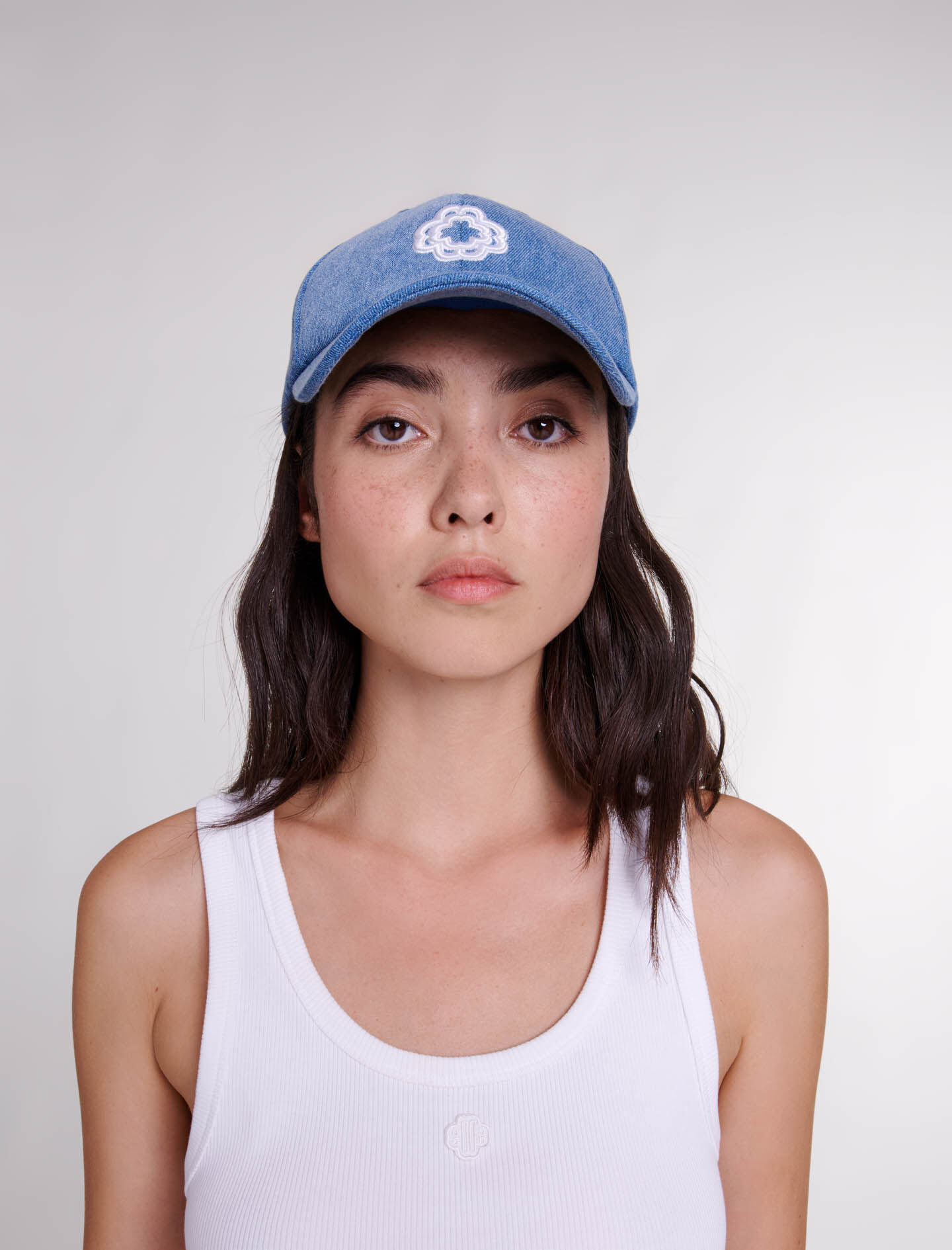 Geribbelde tanktop - Wit