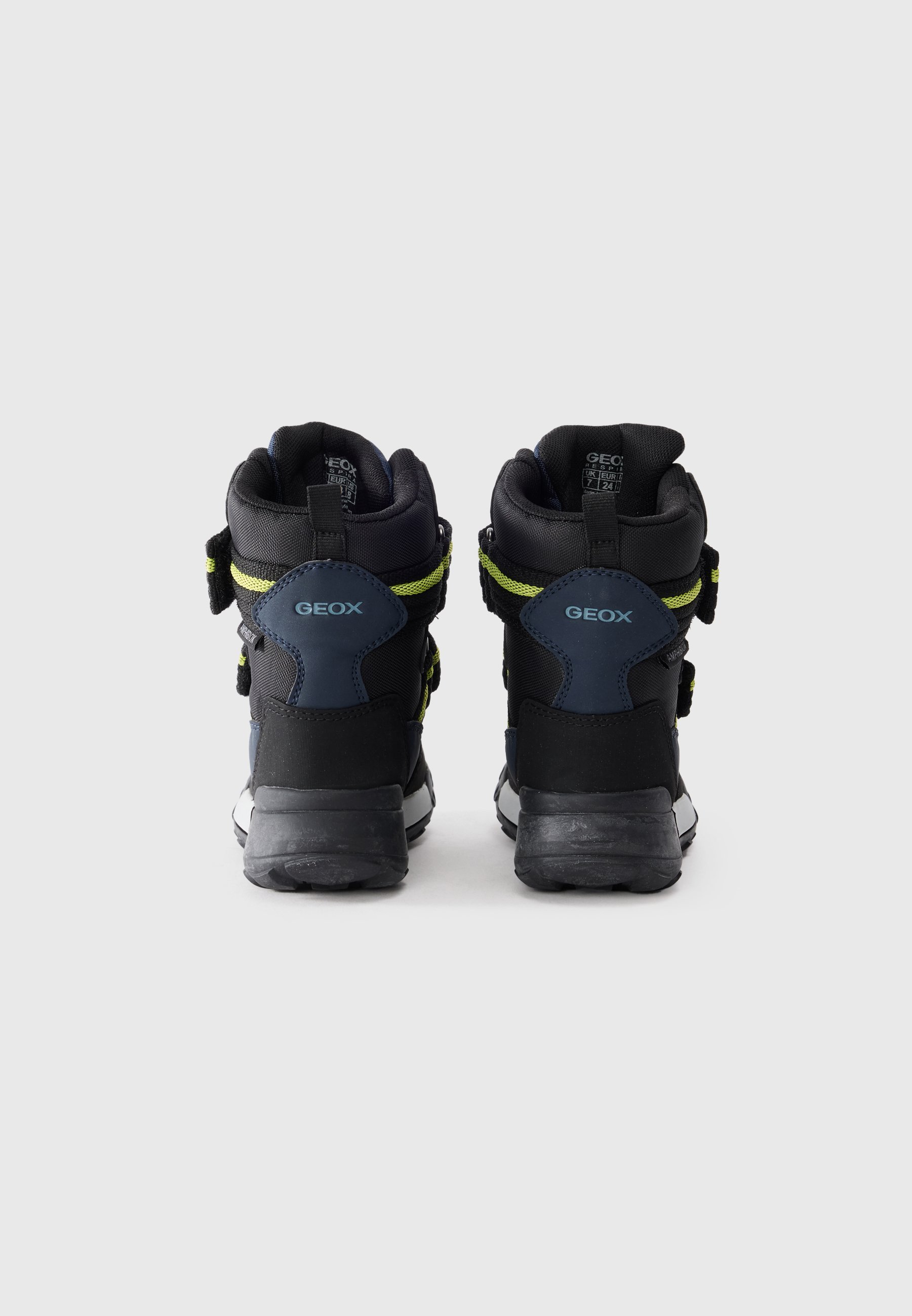 Geox TREKKYUP - Winterstiefel - Marineblau/Limette