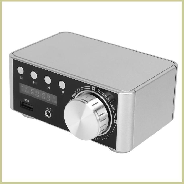 Amplificador Bluetooth, amplificador de componentes de audio, amplificador digital estéreo HiFi, iluminación artificial