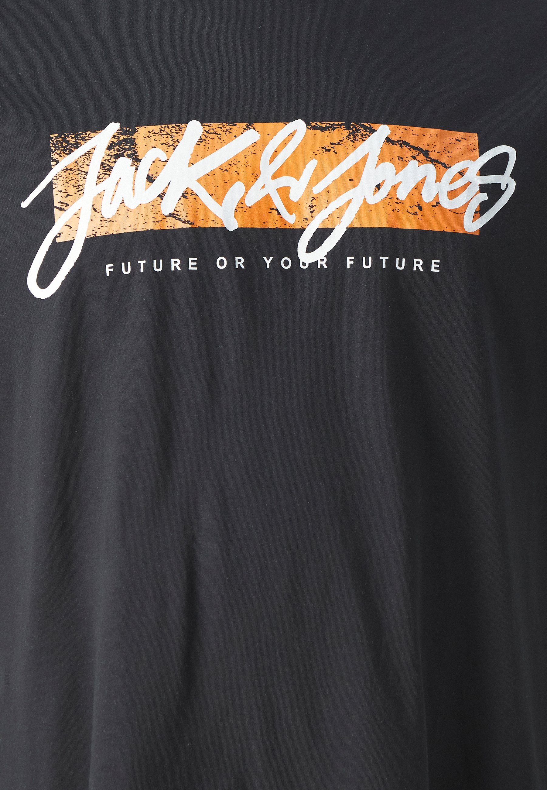 Jack & Jones JJTILEY JJNOLAN TEE CREW PACK - T-shirt stampata - blazer blu navy/bianco/nero