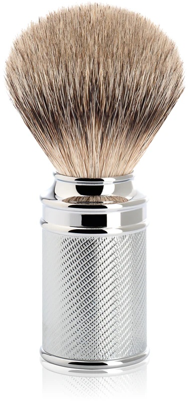 Mühle TRADITIONAL Silvertip Badger skutimosi šepetėlis su barsuko šereliais