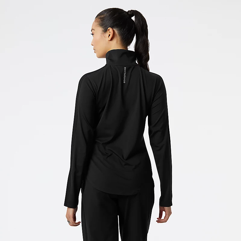 Femme Accelerate Half Zip - CZARNY