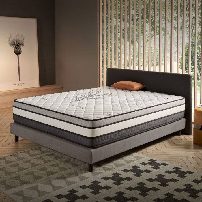 Matelas Solar 160x200 cm - Très épais 30 cm - Mousse mémoire de forme HR,Blue Latex,Hypoallergénique - Face été/hiver - 7 zones