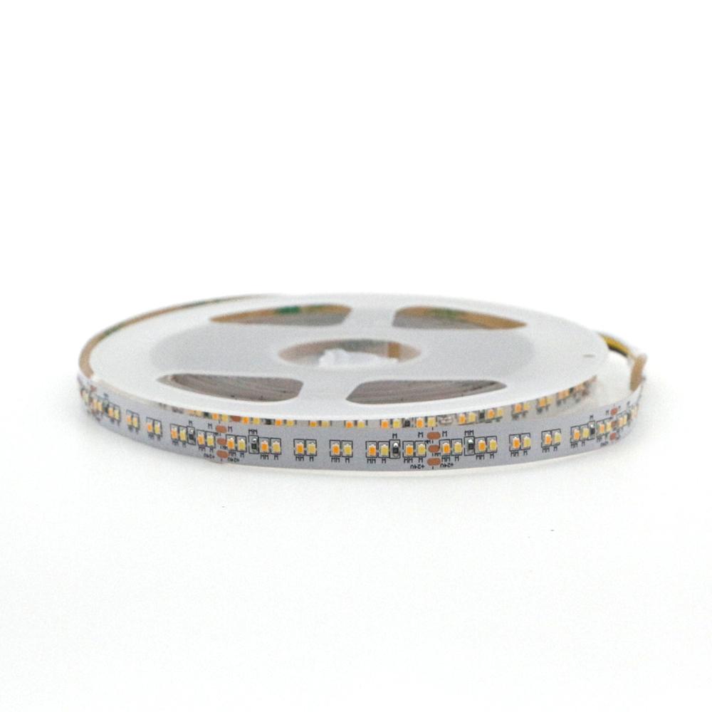 Tira de luz LED doble blanca de 5 m y 10 m, 2216 SMD, 240 LED/m, CW/WW, temperatura de color ajustable, lámpara de cinta, DC 24V, banda navideña