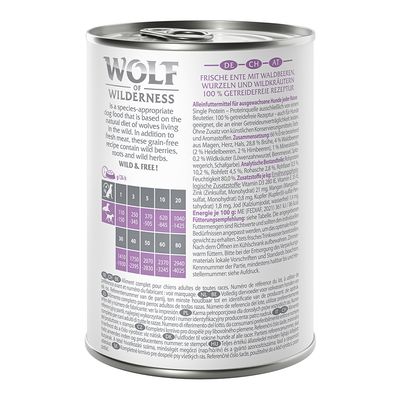 Wolf of Wilderness Adult Classic 6 x 400 g
