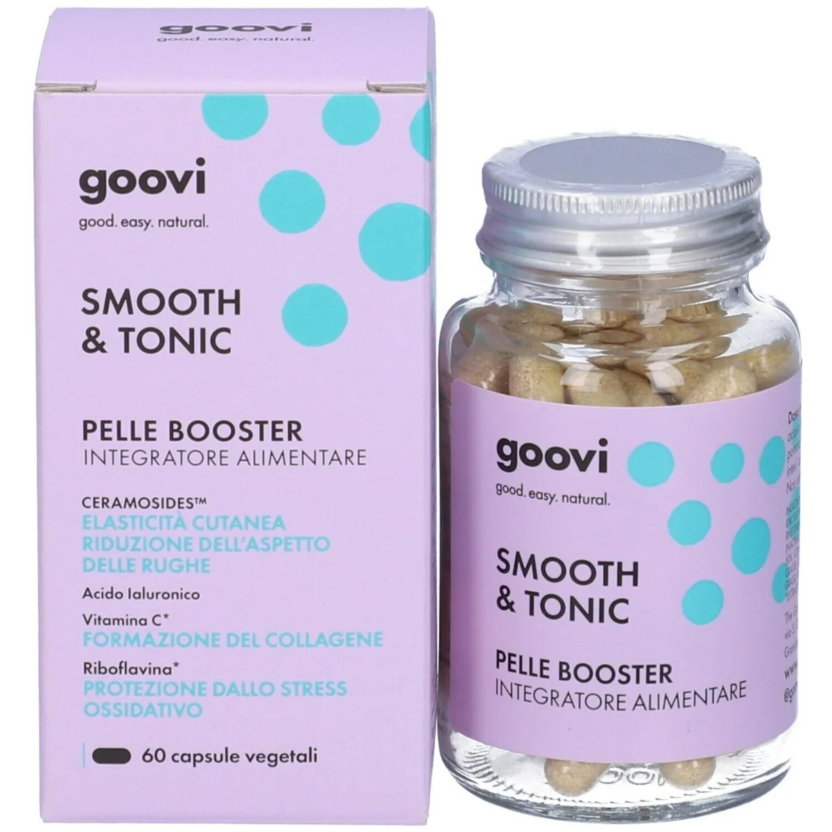 GOOVI Goovi Skin Booster Supplement: 60 kruidencapsules met een anti-rimpeleffect.