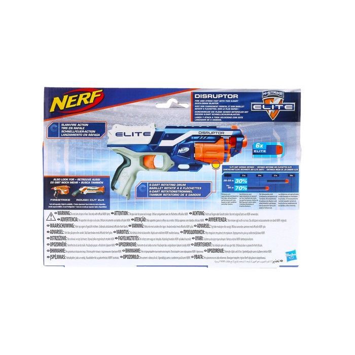 Nerf - Pistolet Nerf Elite Disruptor + Recharge Nerf