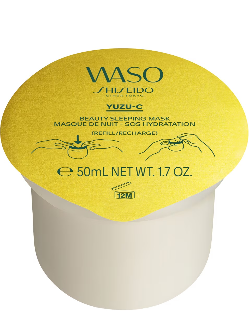 SHISEIDO WASO YUZU-C SKAISTUMA MIEGMASKAS UZPILDĪŠANA