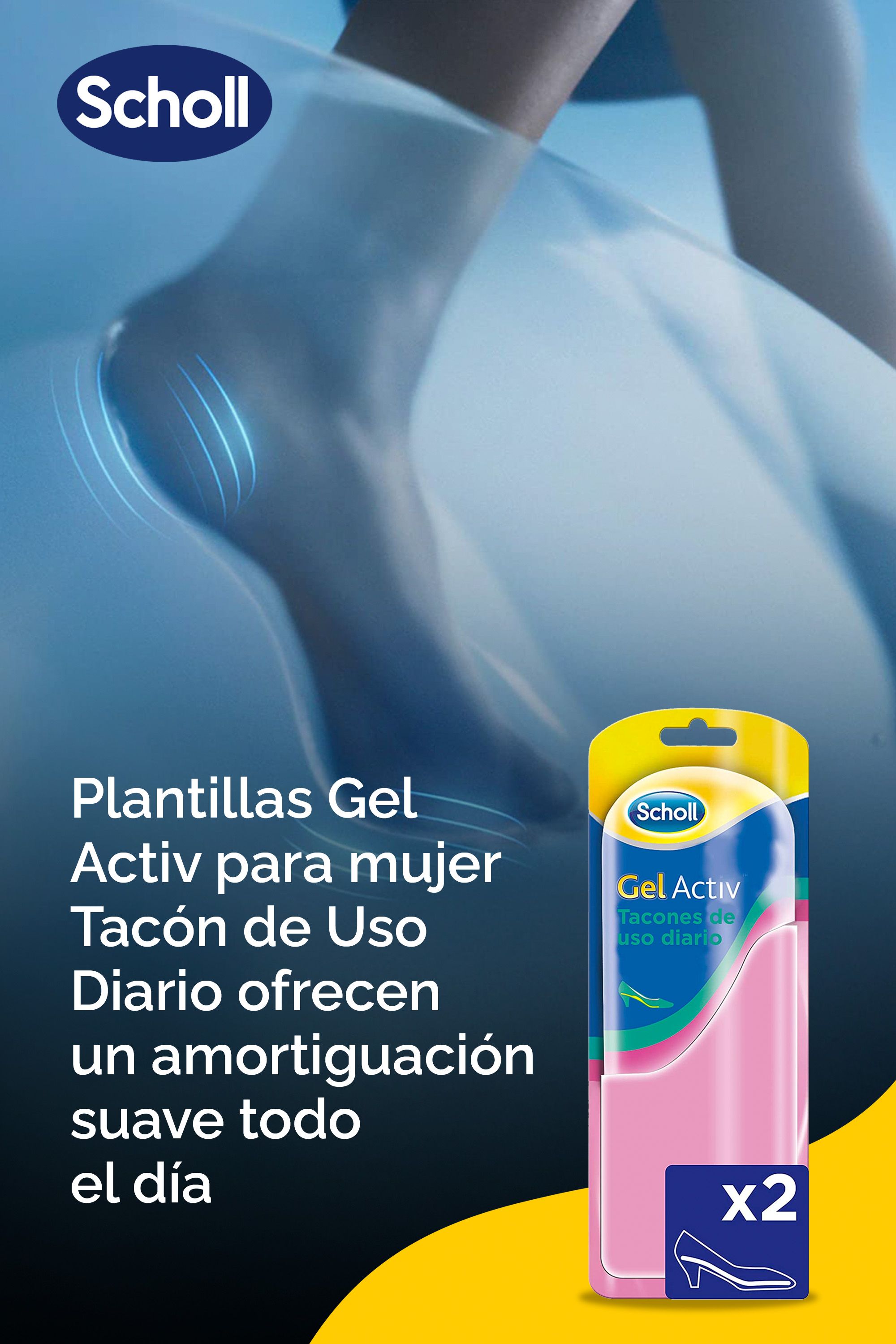 Vložky do topánok Gel Activ Daily Heel Lekárenské produkty na starostlivosť o nohy