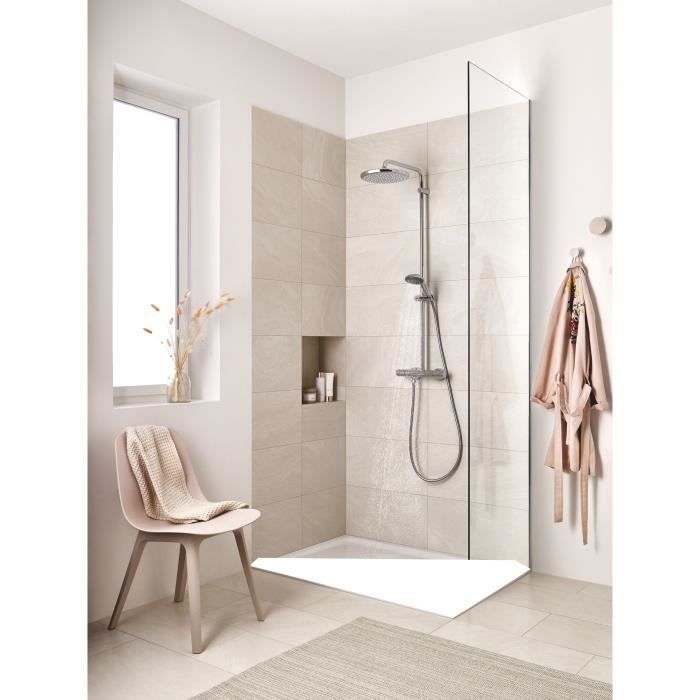 GROHE Vitalio Start 250 douchekolom met thermostatische mengkraan, 250 mm douchekop, 2-straals handdouche, 26816000