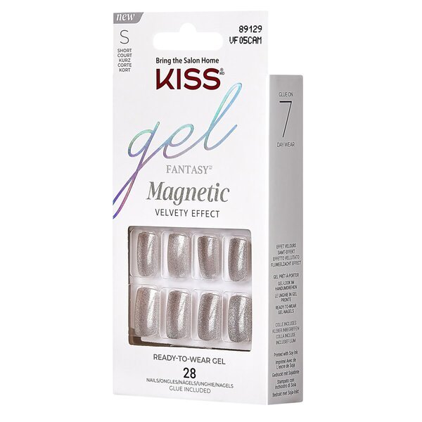 Kiss Gel Fantasy Magnetic Velvety Effect Ready-to-Ware gel za ukrašavanje noktiju<br>28 komada