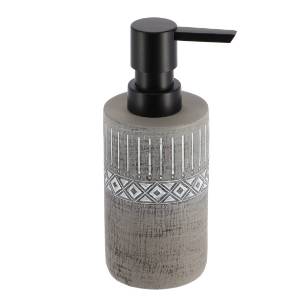 Dozownik na mydło szary do łazienki ORIENT z cementu 160 ml