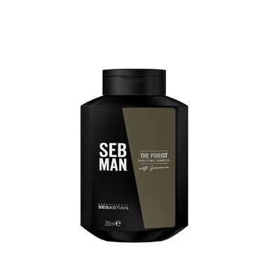 Sebastian Professionals SebMan The Purist šampūnas, valomasis šampūnas nuo pleiskanų ir sudirgusių plaukų, 250 ml
