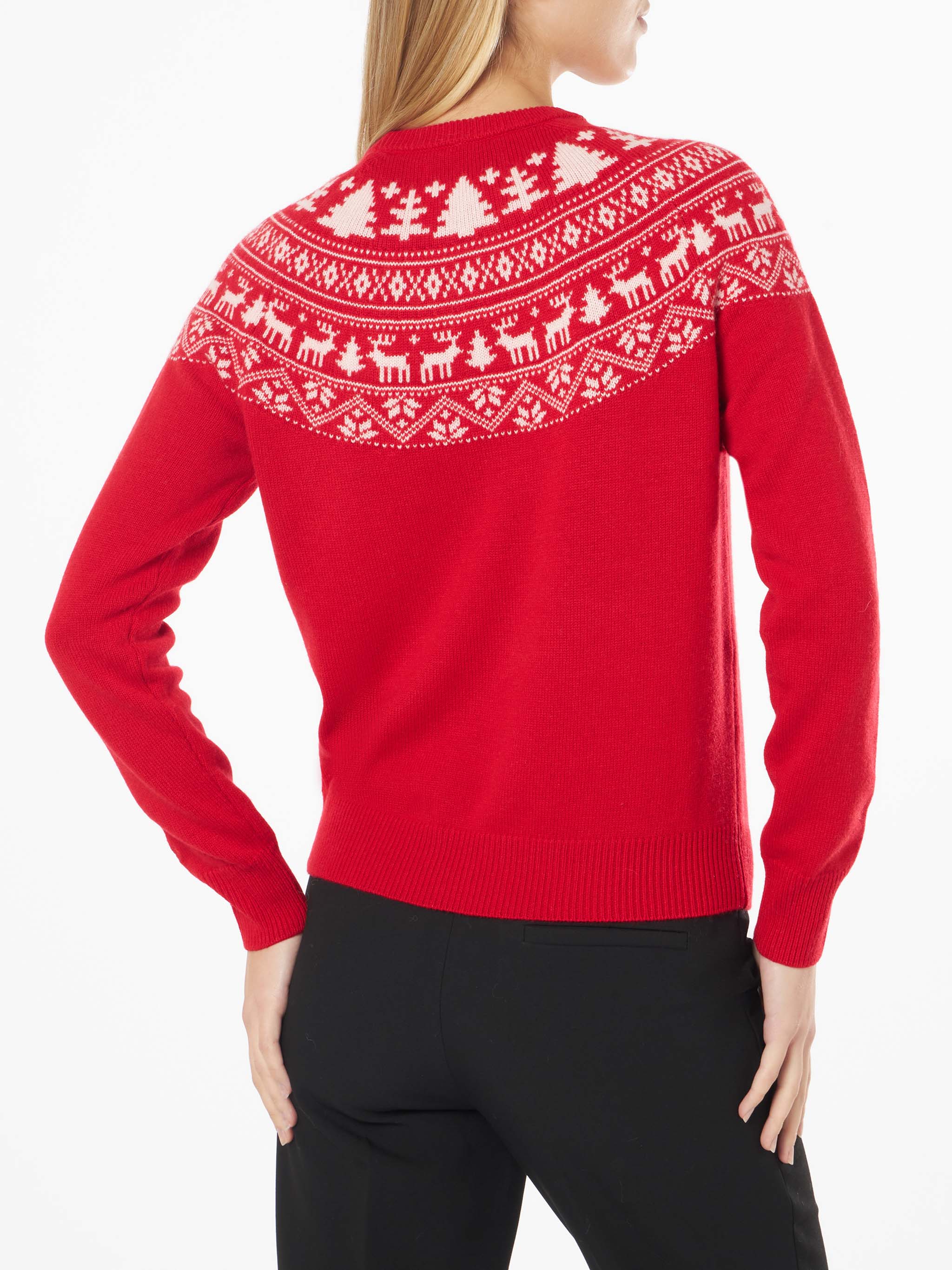 Damestrui met Noorse jacquardprint