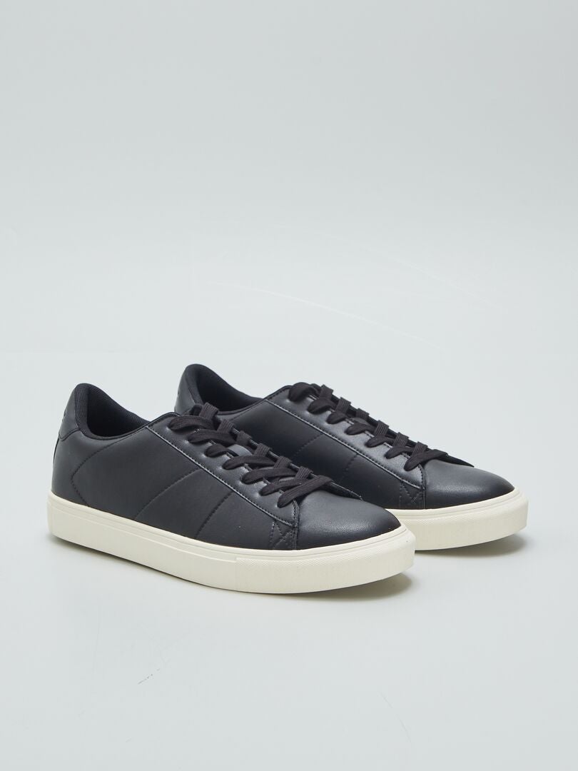 Lage sneakers om mee te wandelen - ZWART