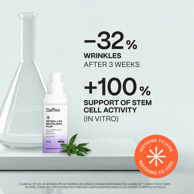 Fluido revitalizante com retinol Saffee LiftUp