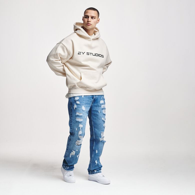 Firio Destroyed Straight Jeans