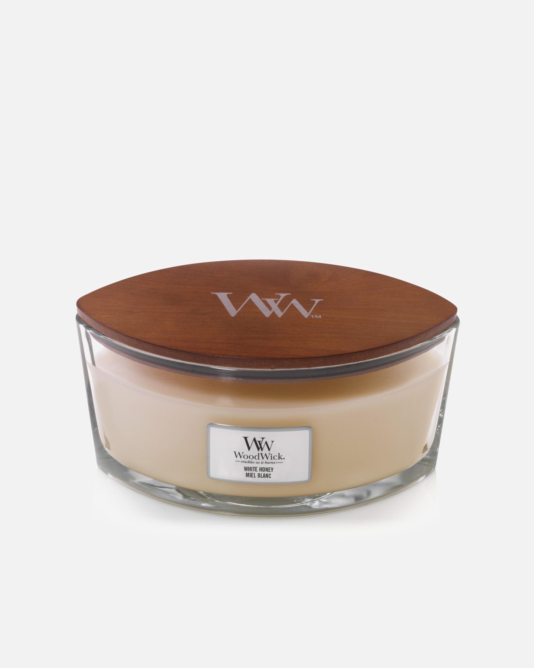 „WoodWick“ žvakė „Trilogy“ su baltuoju medumi - 454 g