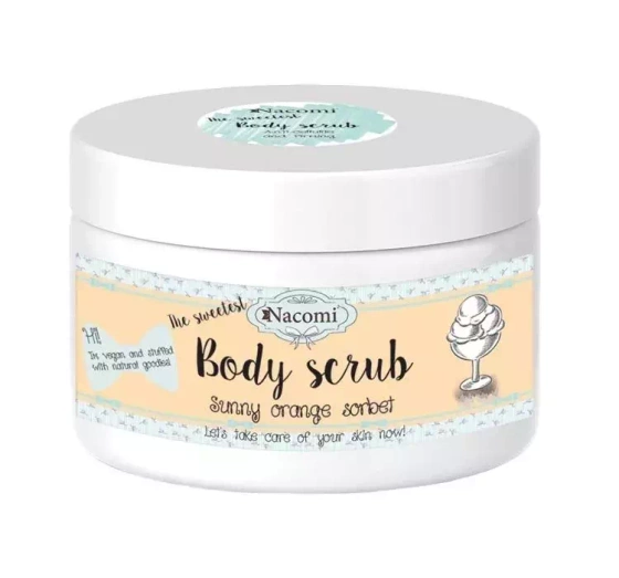 Nacomi cukrowy peeling antycellulitowy Pomarańcza 125 g
