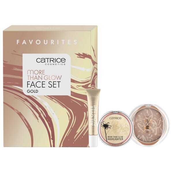 „Catrice More Than Glow“ auksinis veido priežiūros rinkinys<br>3 dalys