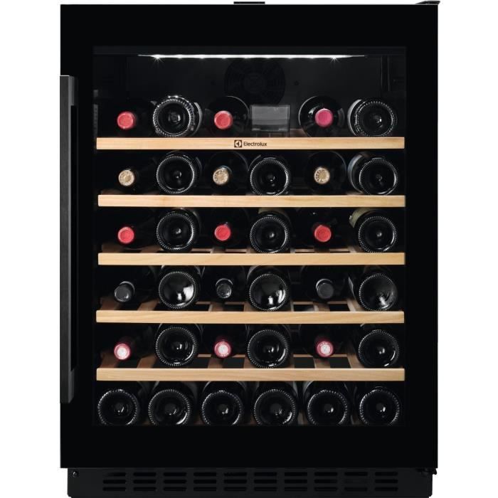Bodega de vinos empotrable bajo encimera Electrolux - EWUS052B5B - 52 botellas - Controles electrónicos - Dimensiones de empotramiento: Alto 822 x Ancho 600 x Profundidad 5