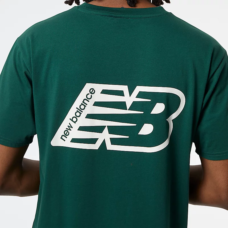 Tricou bărbătesc cu mânecă scurtă NB Essentials Graphic 2 - NIGHTWATCH GREEN