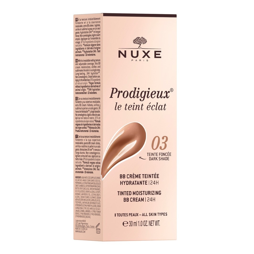 NUXE BB Cream Prodigieux® Crema BB idratante colorata 24 ore - 30 ml