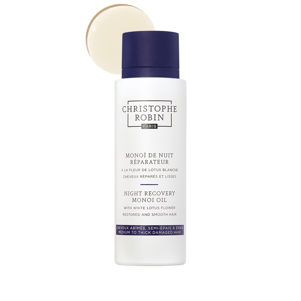 Christophe Robin Monoï de nuit réparateur À la fleur de lotus blanche¿
