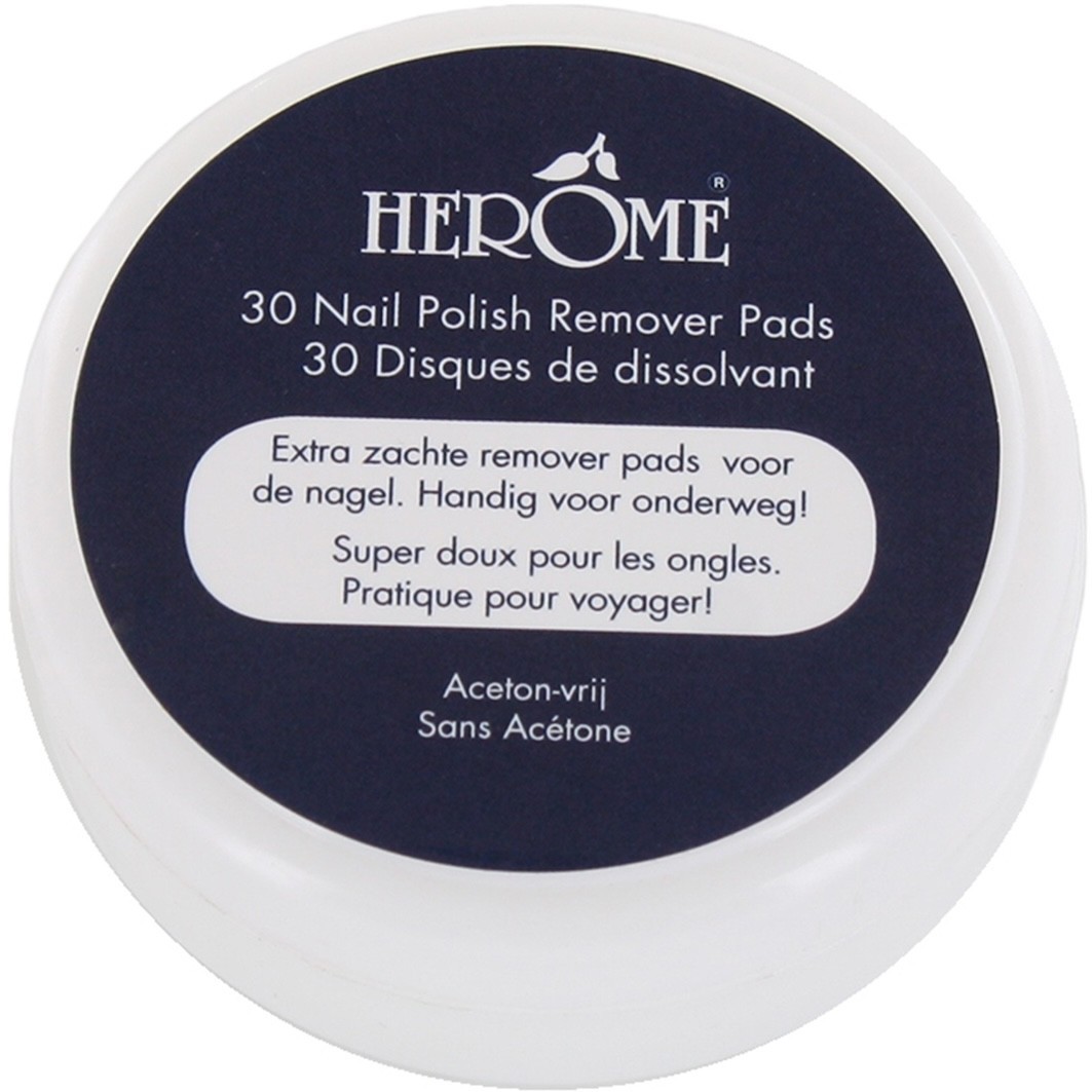 Herome Cosmetics Disques de dissolvant soignant, sans acétone