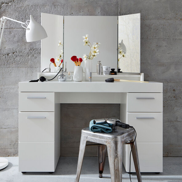 Amanda dressing table, including top mirror