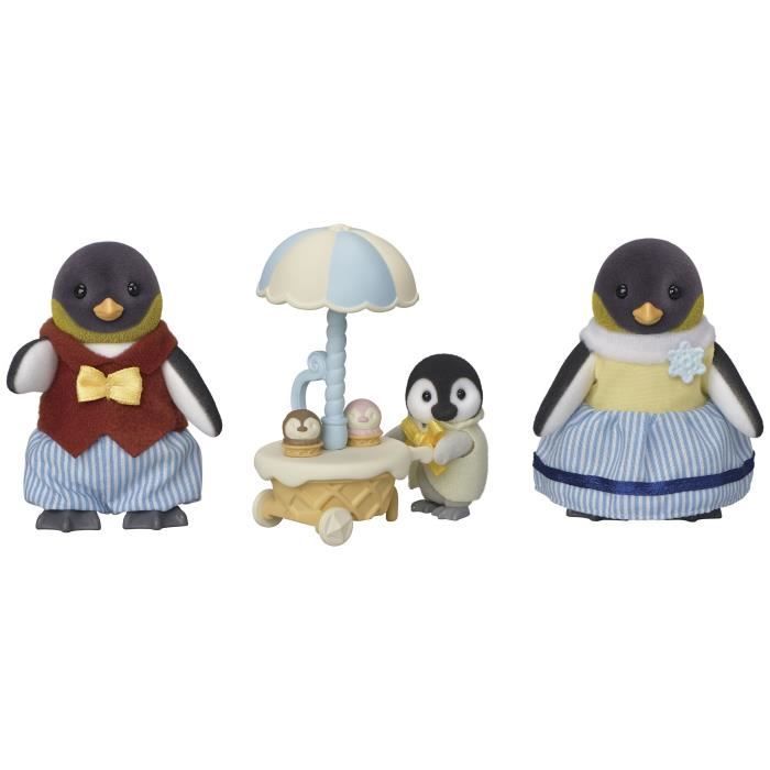 Poupée - SYLVANIAN FAMILIES - La famille Pingouin - Blanc - Multicolore - Modèle 5694