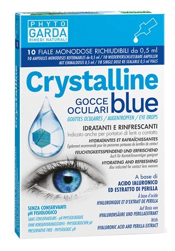 PHYTO GARDA Phyto Garda Kristalline blaue Augentropfen Einzeldosis 10 Feuchtigkeitsspendende Ampullen