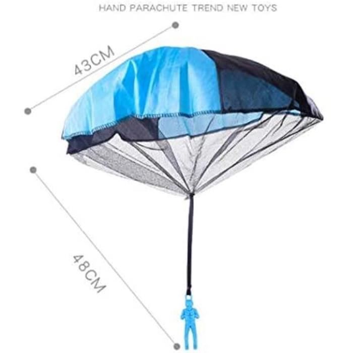 Juego de paracaídas de 4 piezas, juguete de lanzamiento sin enredos, juguete volador, juguete creativo multicolor para exteriores para niños