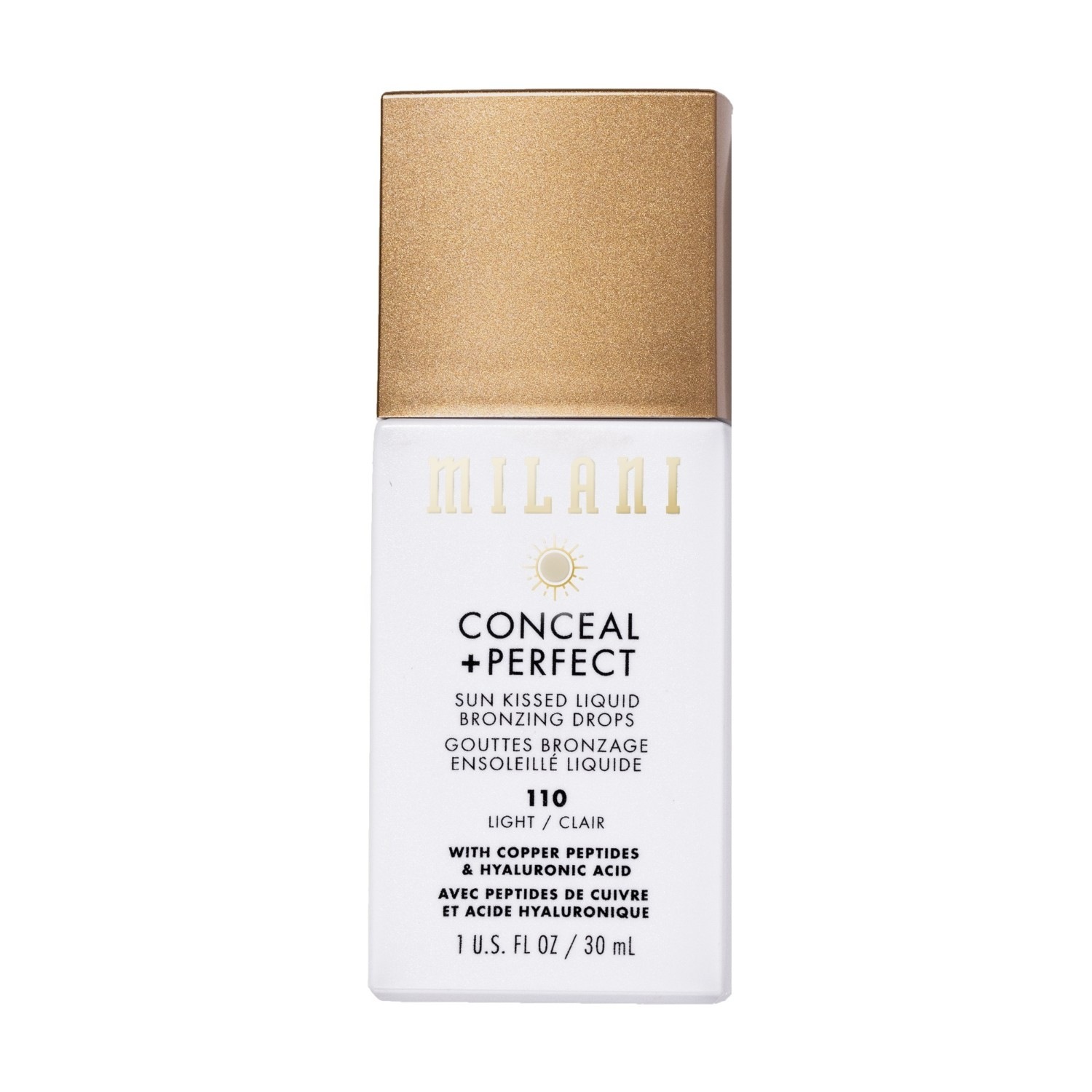 Milani Bronzer Conceal + Perfect Sun Kissed šķidrais bronzeris - 30 ml