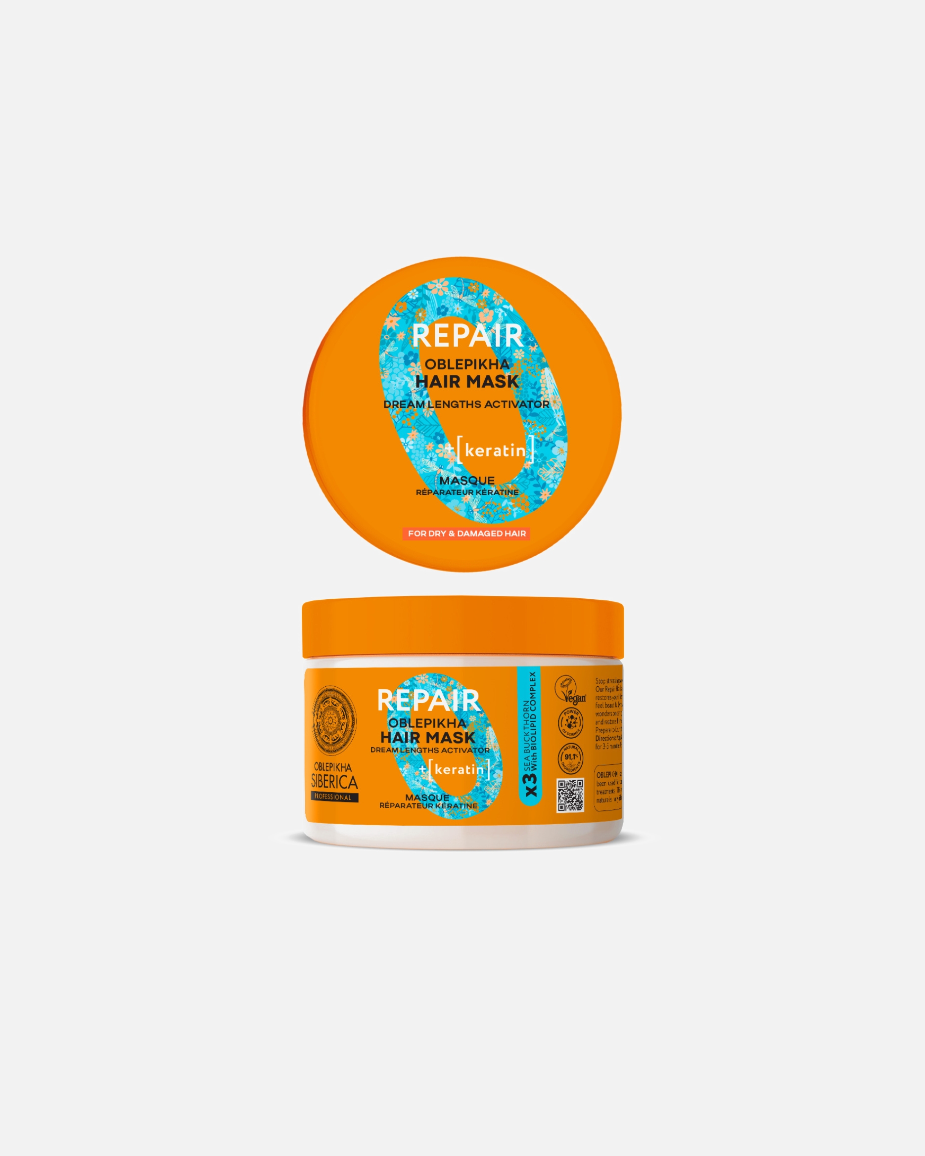 Natura Siberica Masque Repair Kératine à l'argousier