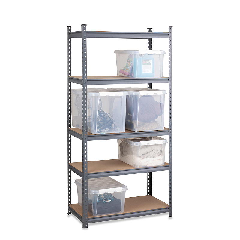 Bibliothèque Work Steel 183 x 91,4 x 45,7 cm, 5 étagères