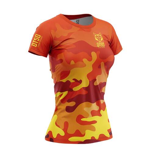  Camiseta Manga Corta Camo Orange