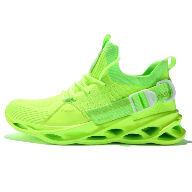 Homme chaussures de course chaussures de Sport Ultra légères chaussure de tissage de mouche antichoc Sneakers respirantes augmentation de la hauteur marche chaussure de Gym