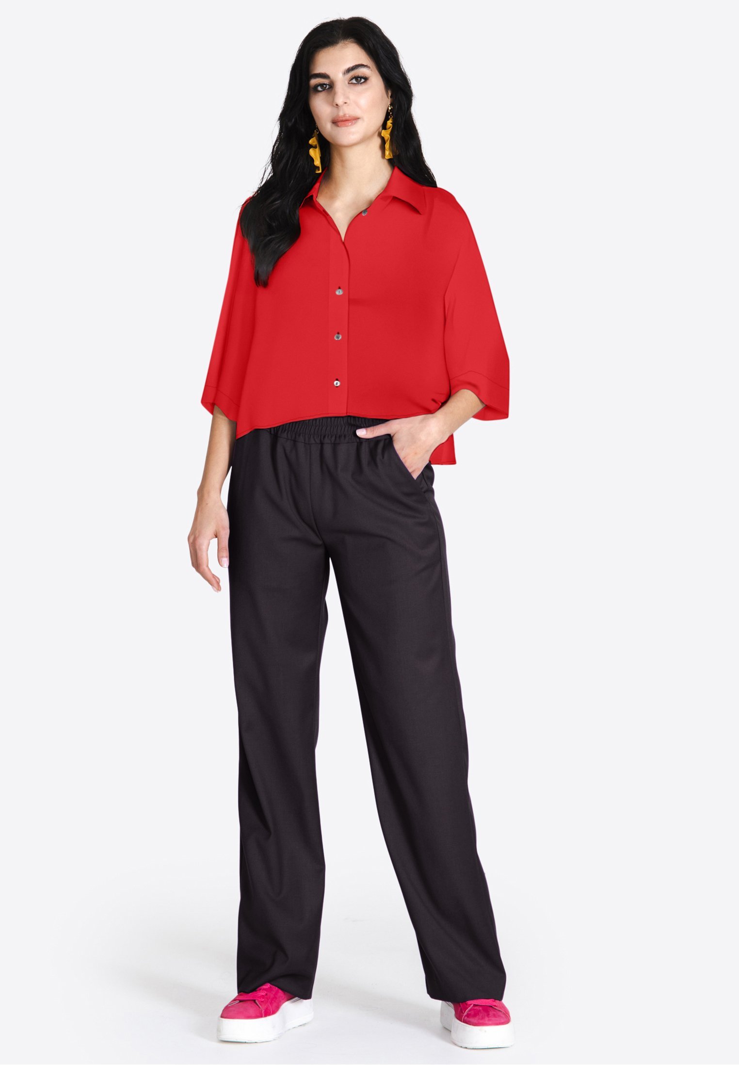 Jascha Stockholm BELLY - Chemisier boutonné - rouge