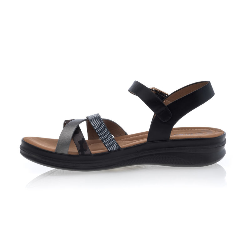 Sandali neri da donna / Scarpe aperte in punta