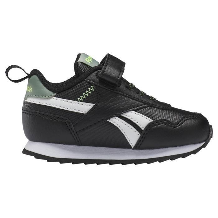 Scarpe da ginnastica per bambini - REEBOK - Royal Classic Jogger 3 - Nero - Chiusura a strappo - Lacci elastici