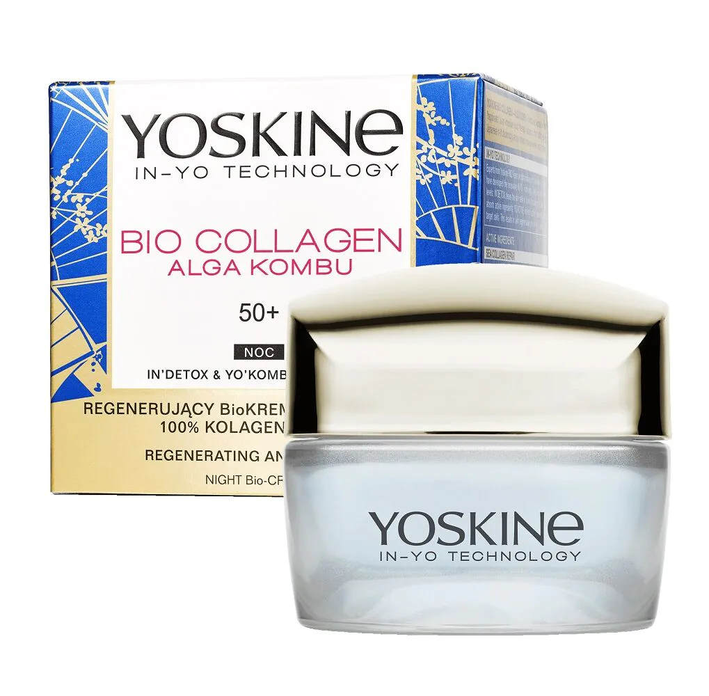 Yoskine Sea Colagen Regenerujący Bio Krem z Kolagenem Morskim 50+ na noc