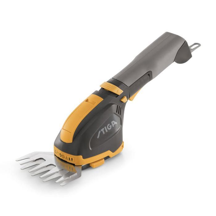 STIGA SGM 102 AE MULTIUTENSILE 2 IN 1, 10.8V 2.5AH, LAME DA 18/11 CM – MANICO GIREVOLE A 180°, CARICABATTERIE E CUSTODIA INCLUSI –